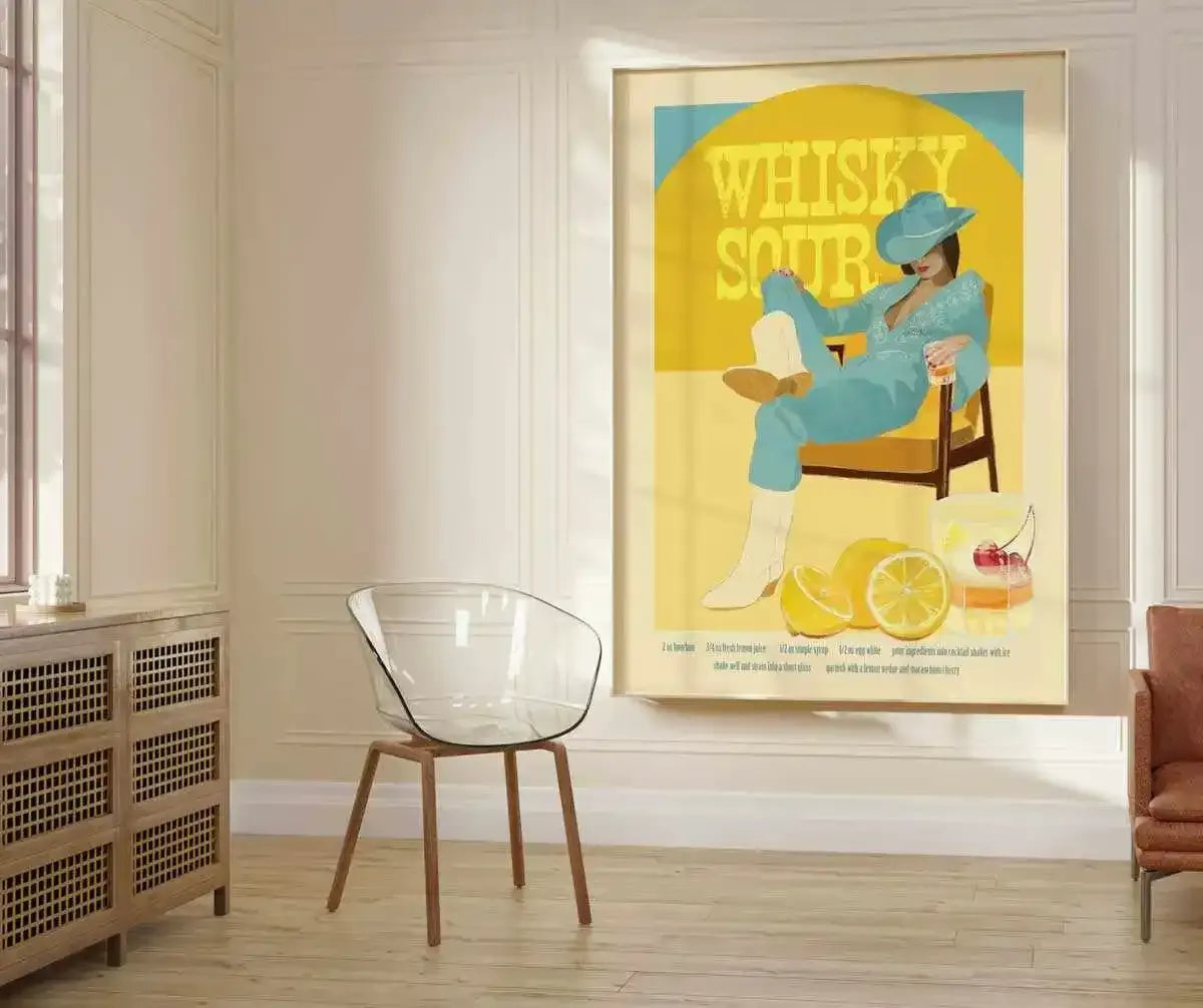 Whisky Sour By Jenny Liz Rome Art Print from Olive et Oriel where you can shop wallpaper and artworks online