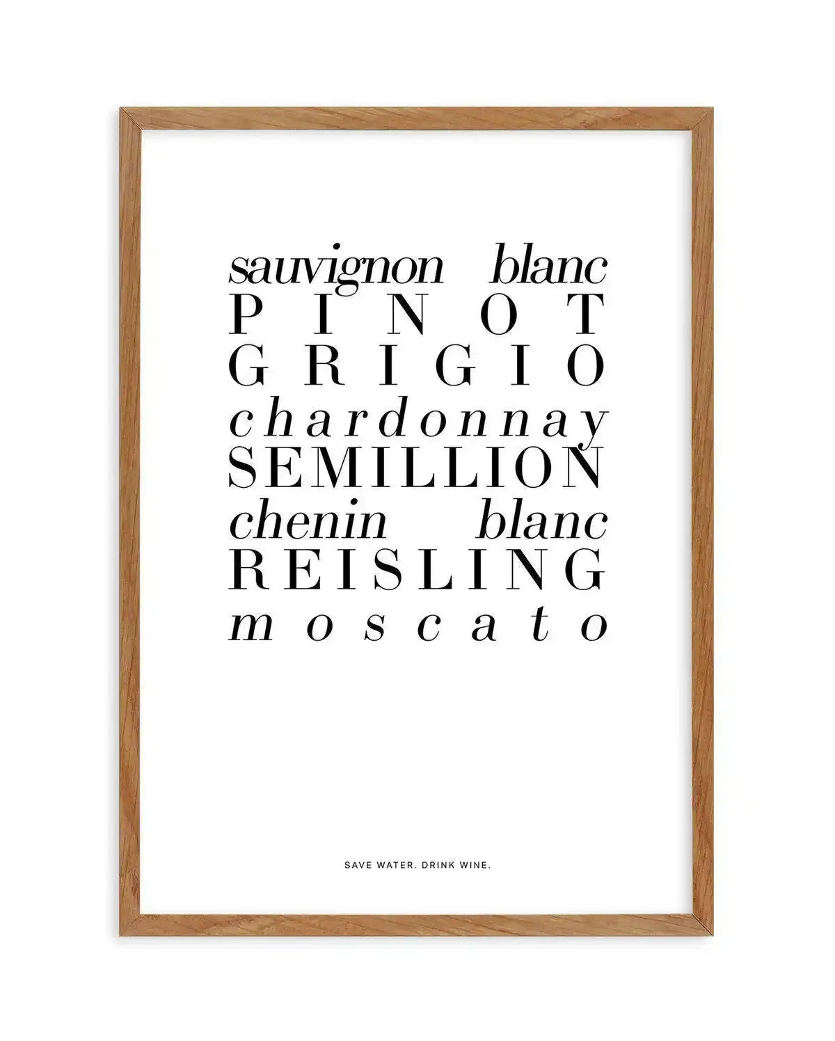 White Wine Art Print-PRINT-Olive et Oriel-Olive et Oriel-50x70 cm | 19.6" x 27.5"-Walnut-With White Border-Buy-Australian-Art-Prints-Online-with-Olive-et-Oriel-Your-Artwork-Specialists-Austrailia-Decorate-With-Coastal-Photo-Wall-Art-Prints-From-Our-Beach-House-Artwork-Collection-Fine-Poster-and-Framed-Artwork