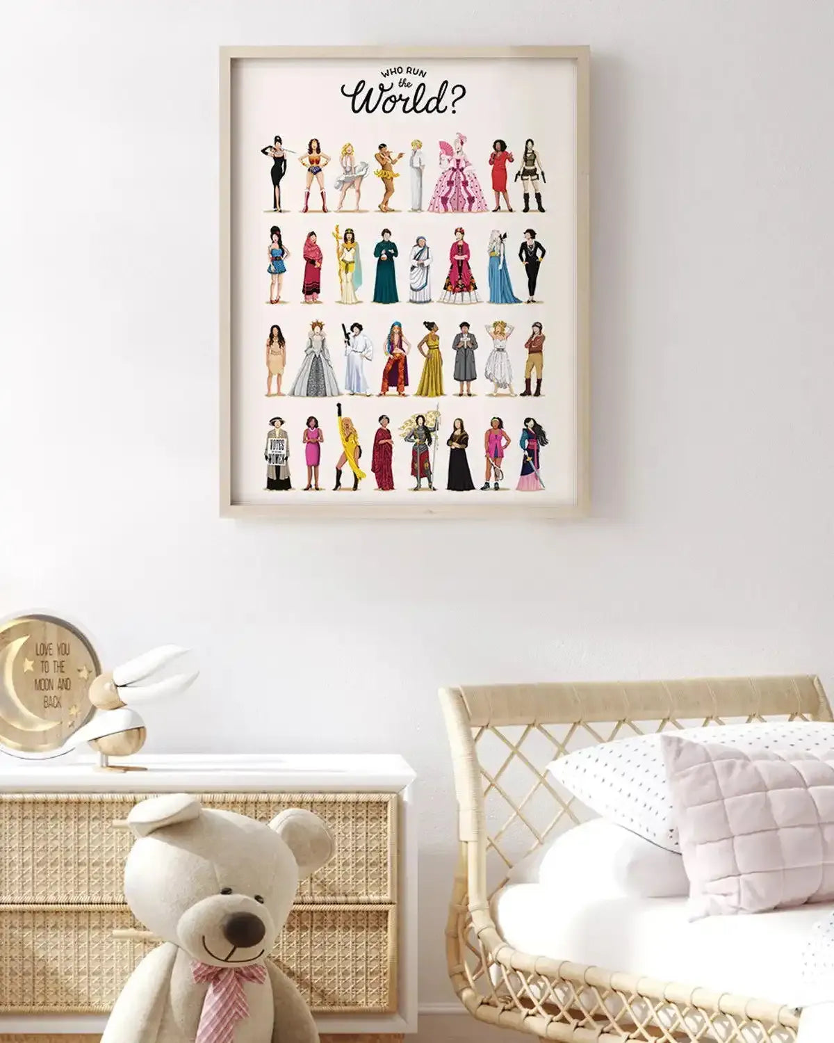 Who Run The World | Draw Me A Song Collection Art Print-PRINT-Olive et Oriel-Olive et Oriel-Buy-Australian-Art-Prints-Online-with-Olive-et-Oriel-Your-Artwork-Specialists-Austrailia-Decorate-With-Coastal-Photo-Wall-Art-Prints-From-Our-Beach-House-Artwork-Collection-Fine-Poster-and-Framed-Artwork