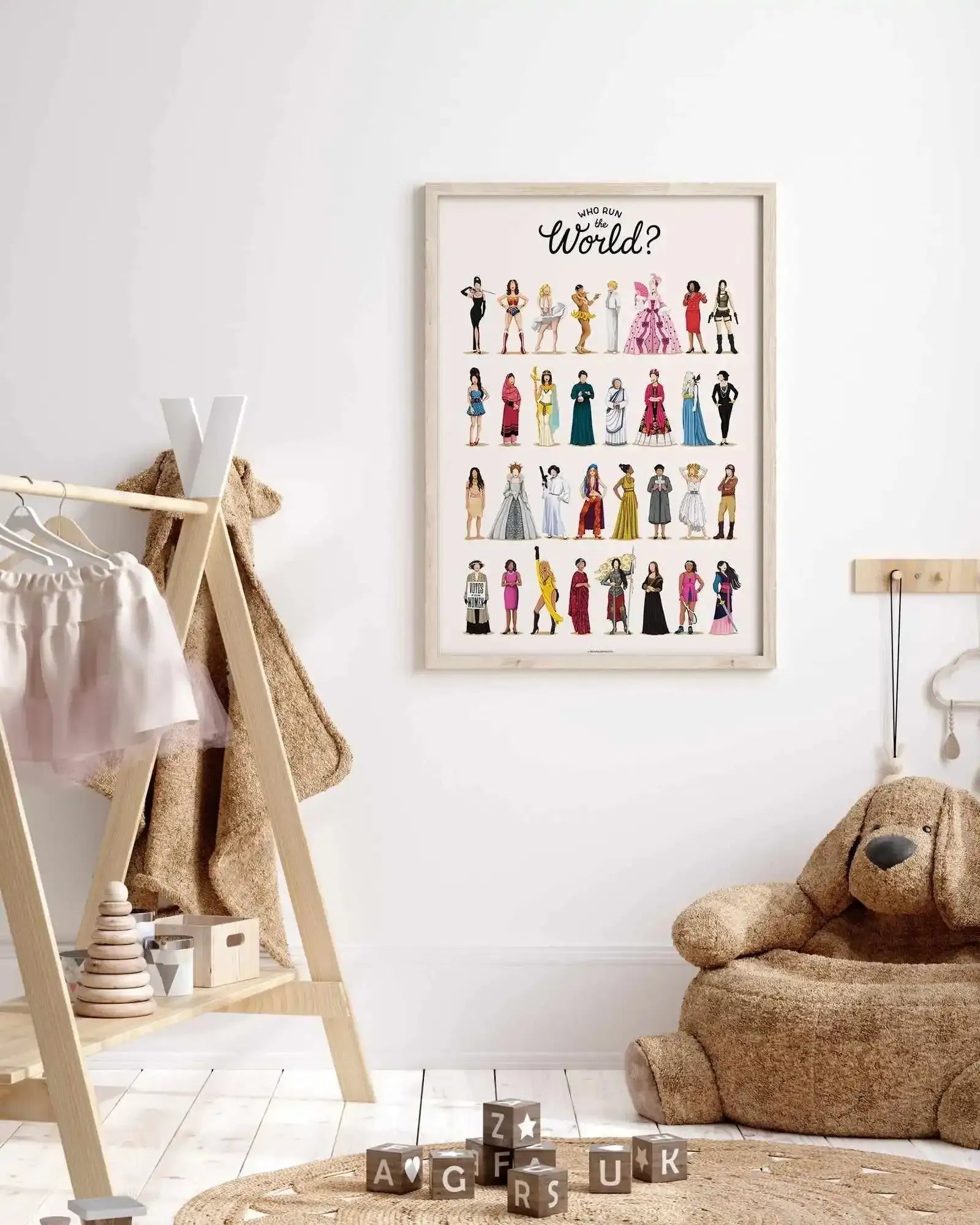 Who Run The World | Draw Me A Song Collection Art Print-PRINT-Olive et Oriel-Olive et Oriel-Buy-Australian-Art-Prints-Online-with-Olive-et-Oriel-Your-Artwork-Specialists-Austrailia-Decorate-With-Coastal-Photo-Wall-Art-Prints-From-Our-Beach-House-Artwork-Collection-Fine-Poster-and-Framed-Artwork