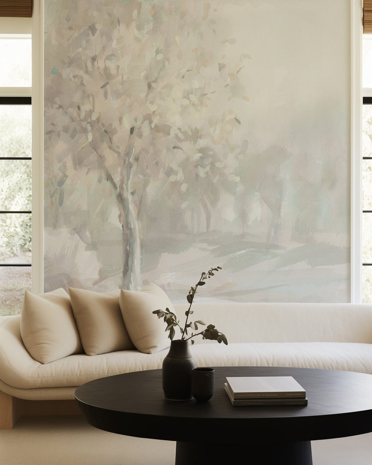 Willow Haven Wallpaper Mural from Olive et Oriel where you can shop wallpaper and artworks online
