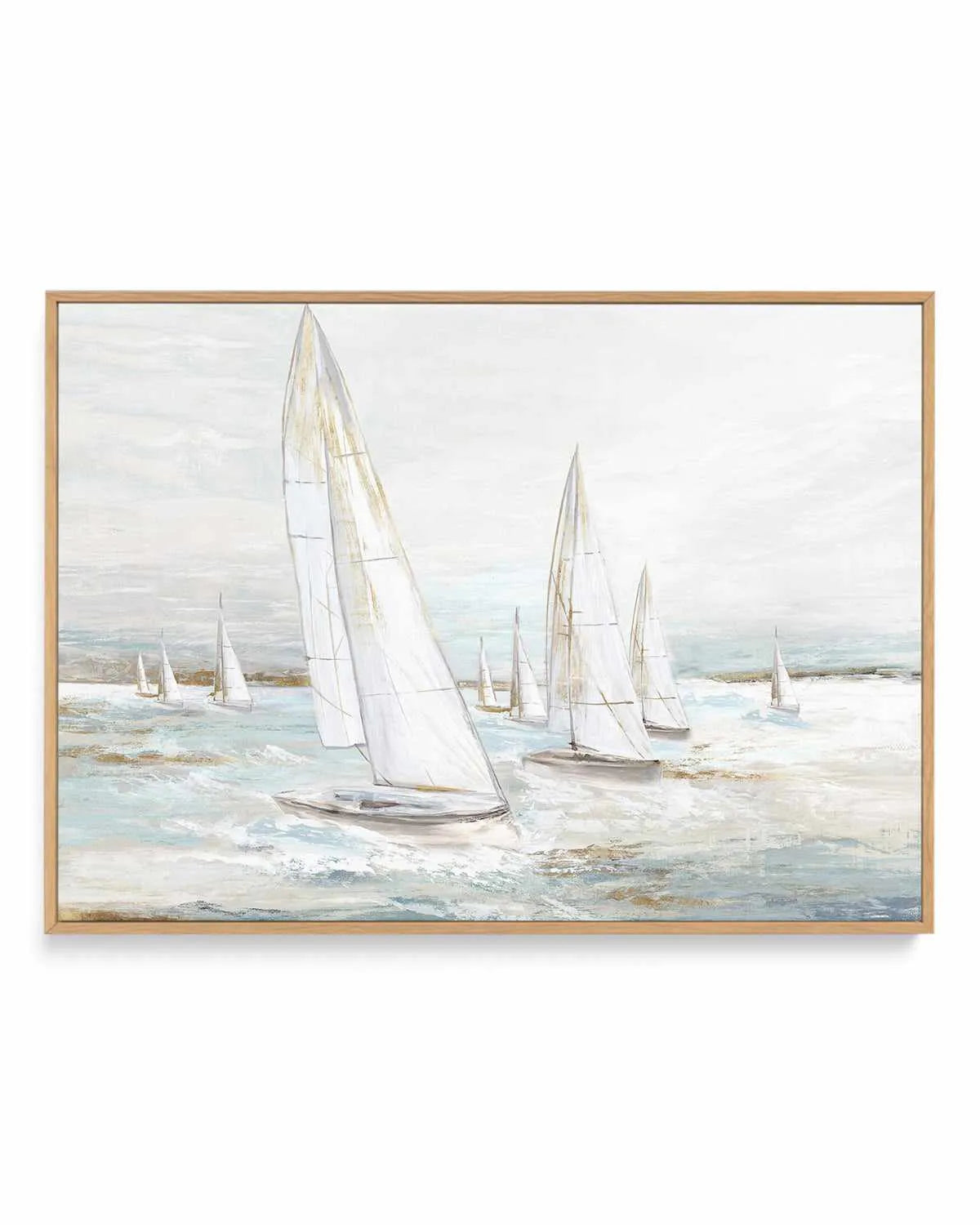 Windswept Sails I | Framed Canvas Art Print from Olive et Oriel where you can shop wallpaper and artworks online