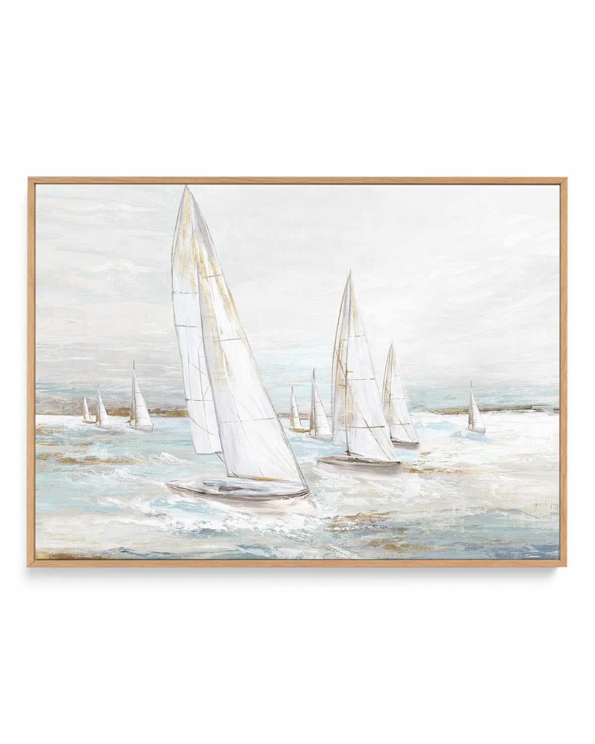 Windswept Sails I | Framed Canvas Art Print