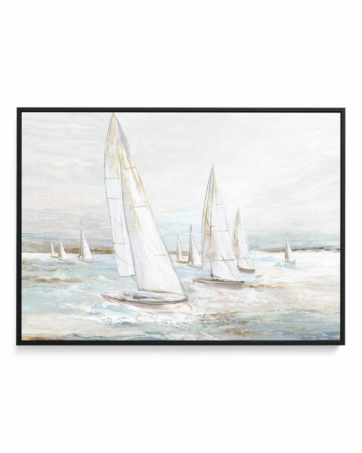 Windswept Sails I | Framed Canvas Art Print from Olive et Oriel where you can shop wallpaper and artworks online