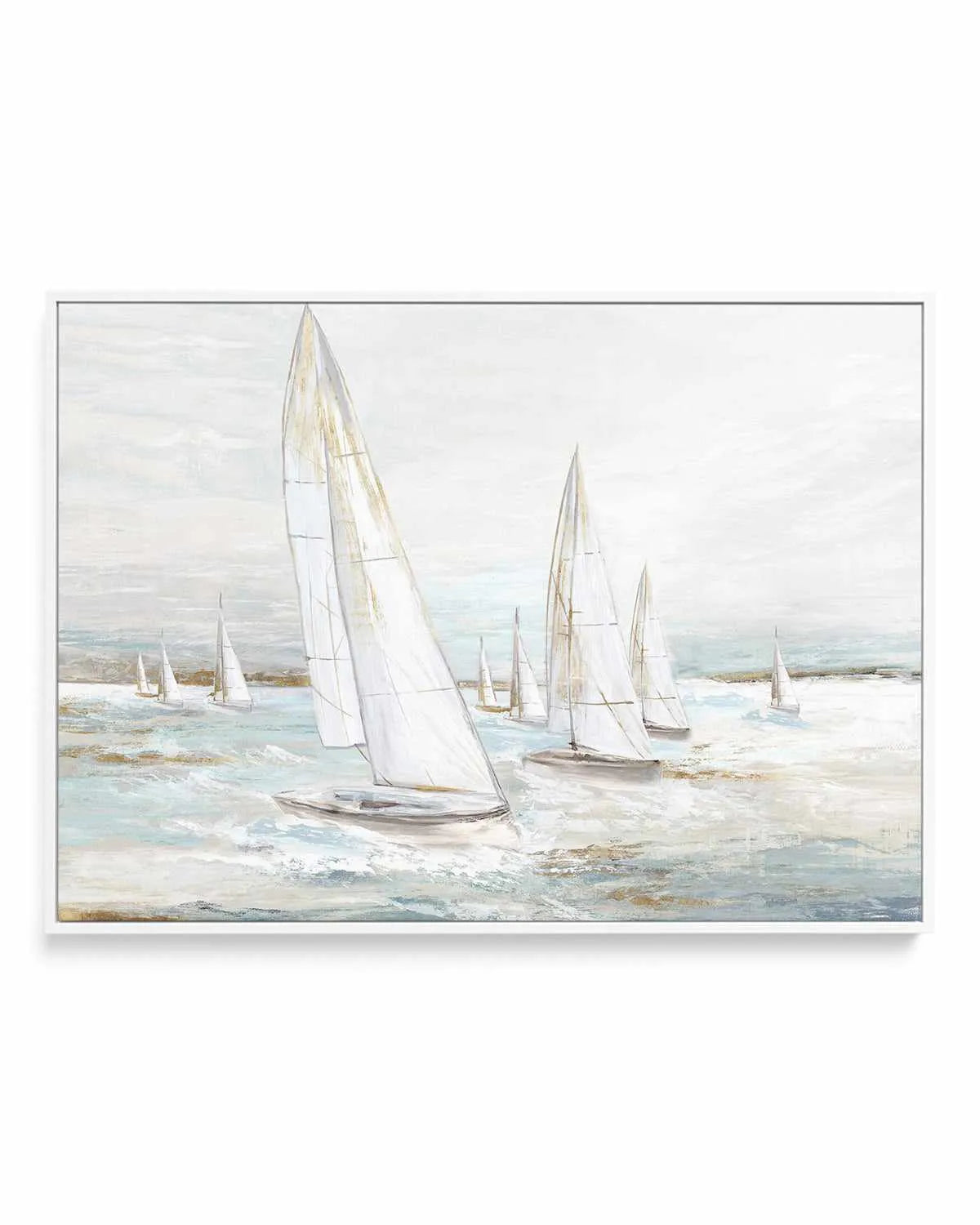 Windswept Sails I | Framed Canvas Art Print from Olive et Oriel where you can shop wallpaper and artworks online