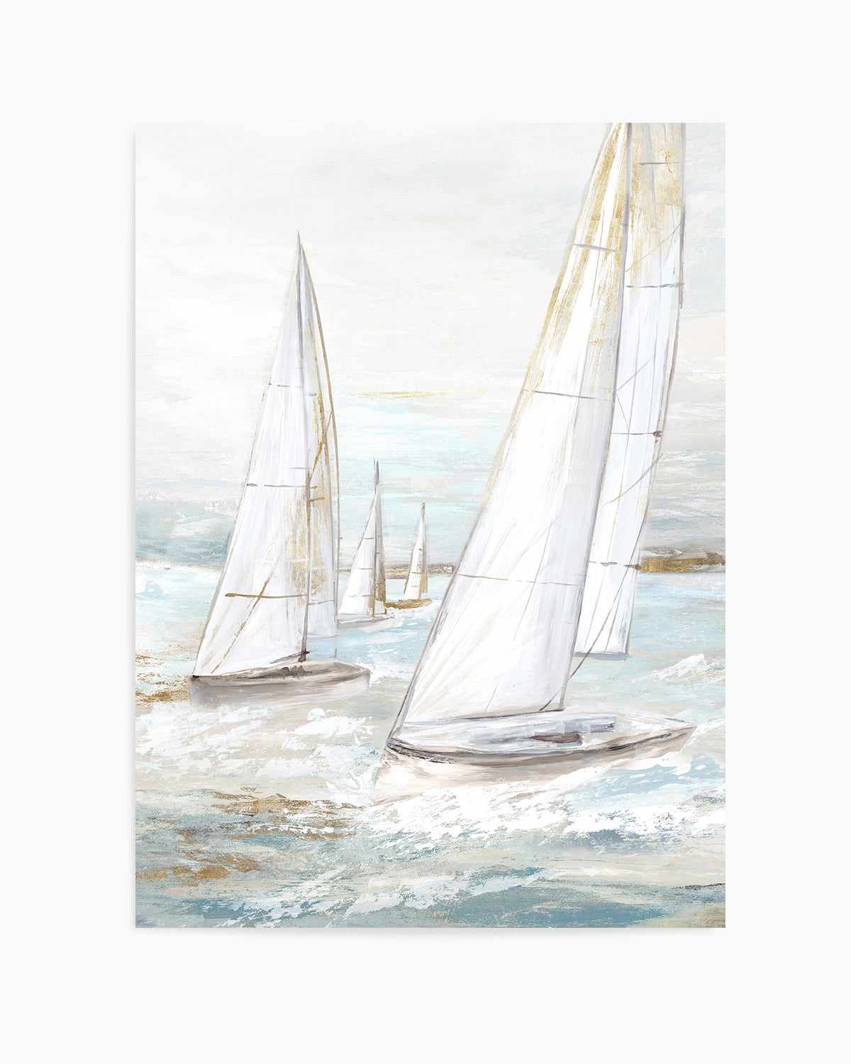 Windswept Sails II Art Print