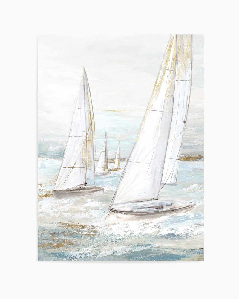 Windswept Sails II Art Print