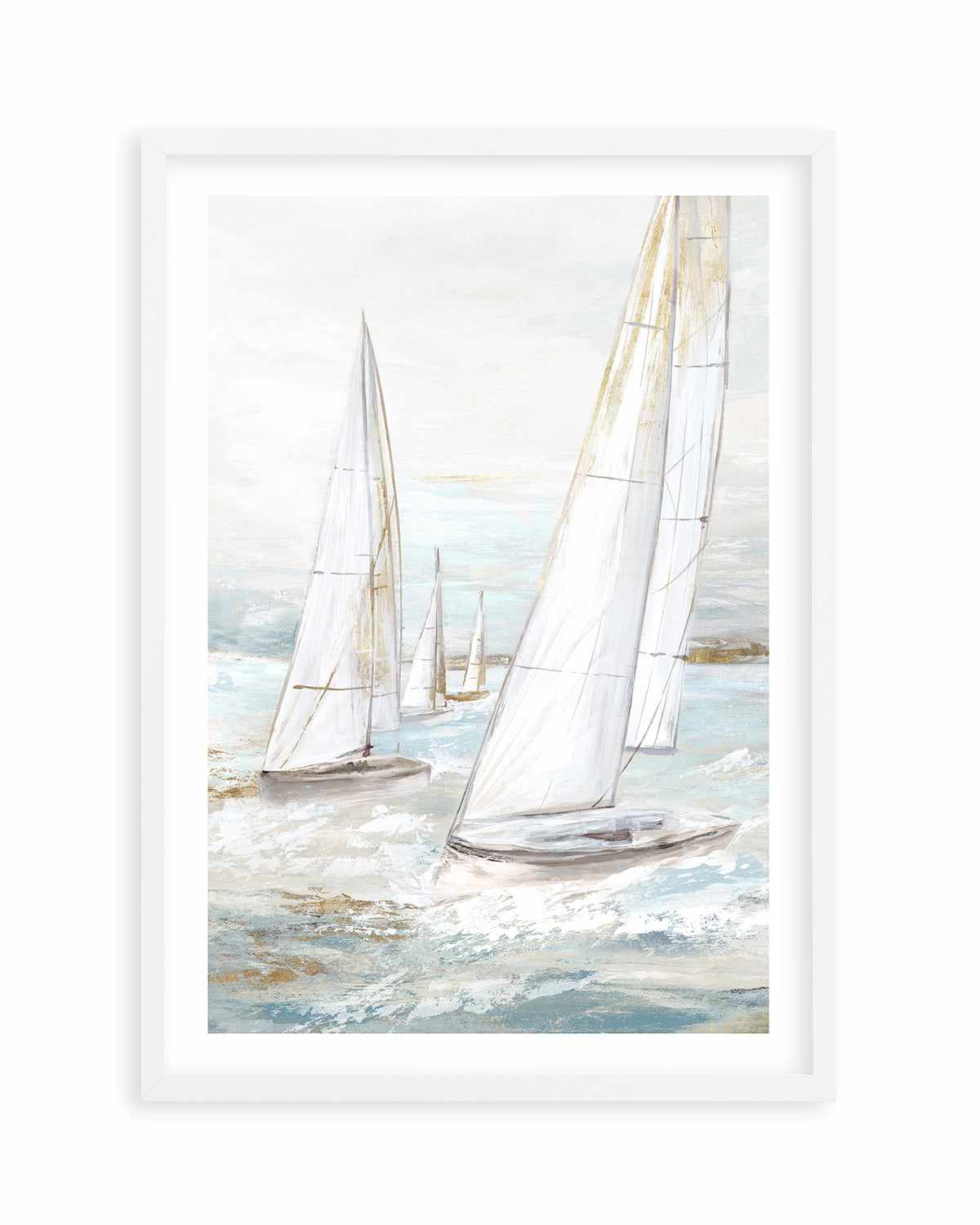 Windswept Sails II Art Print