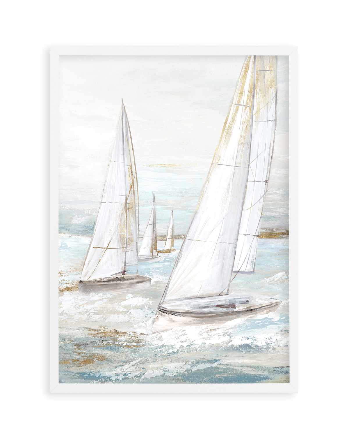 Windswept Sails II Art Print