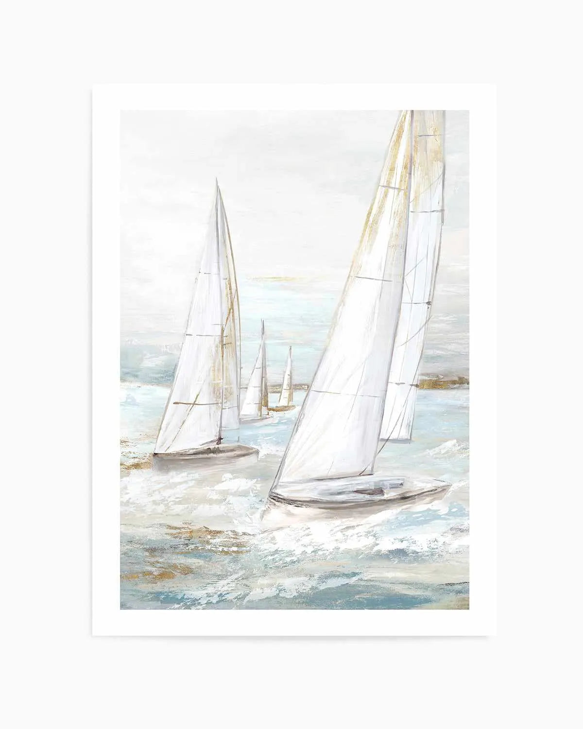 Windswept Sails II Art Print from Olive et Oriel where you can shop wallpaper and artworks online