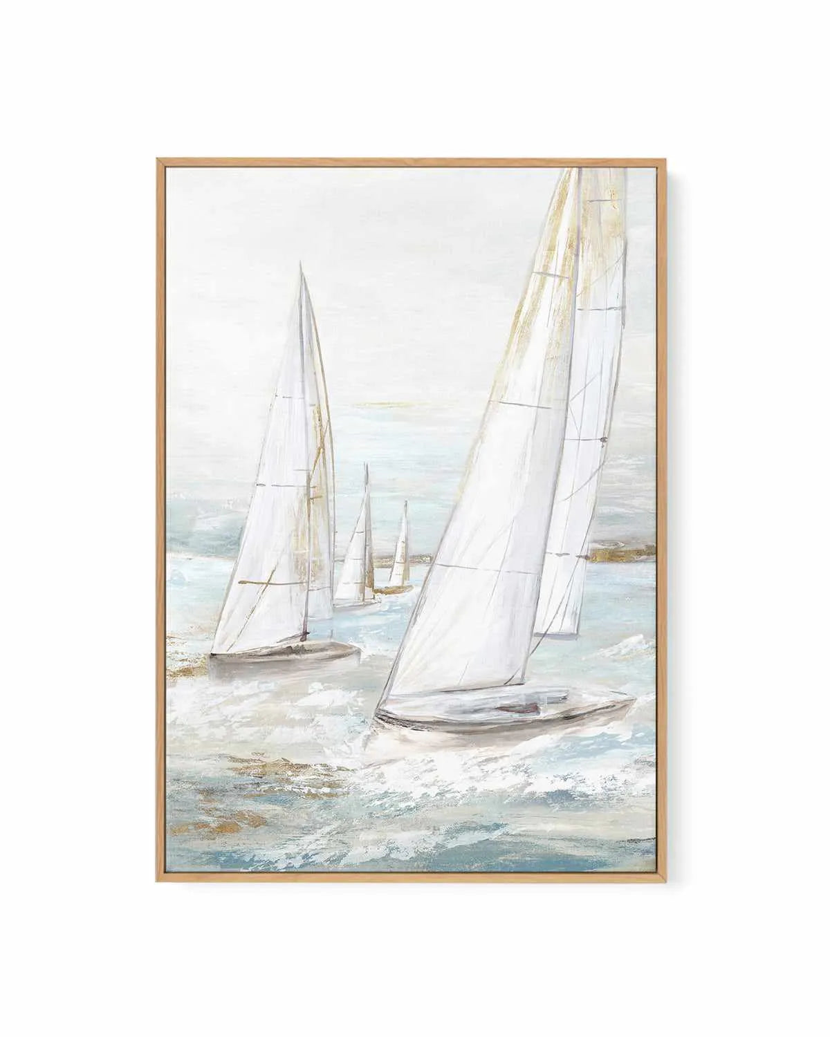 Windswept Sails II | Framed Canvas Art Print from Olive et Oriel where you can shop wallpaper and artworks online