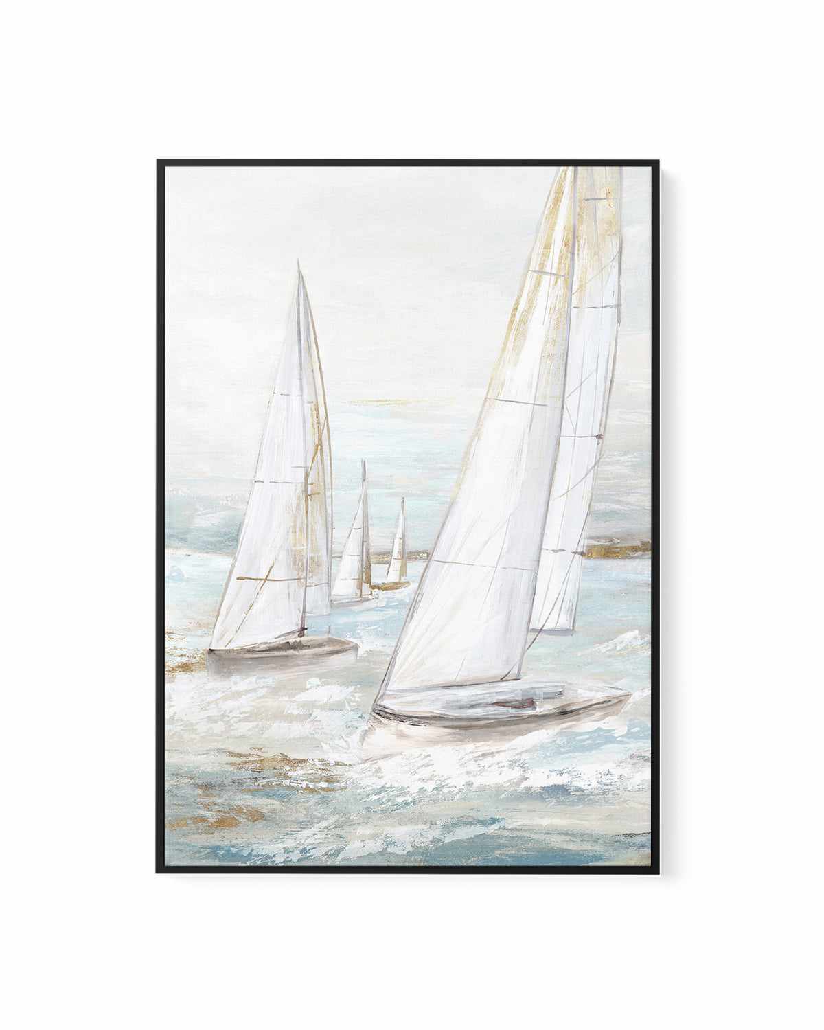 Windswept Sails II | Framed Canvas Art Print