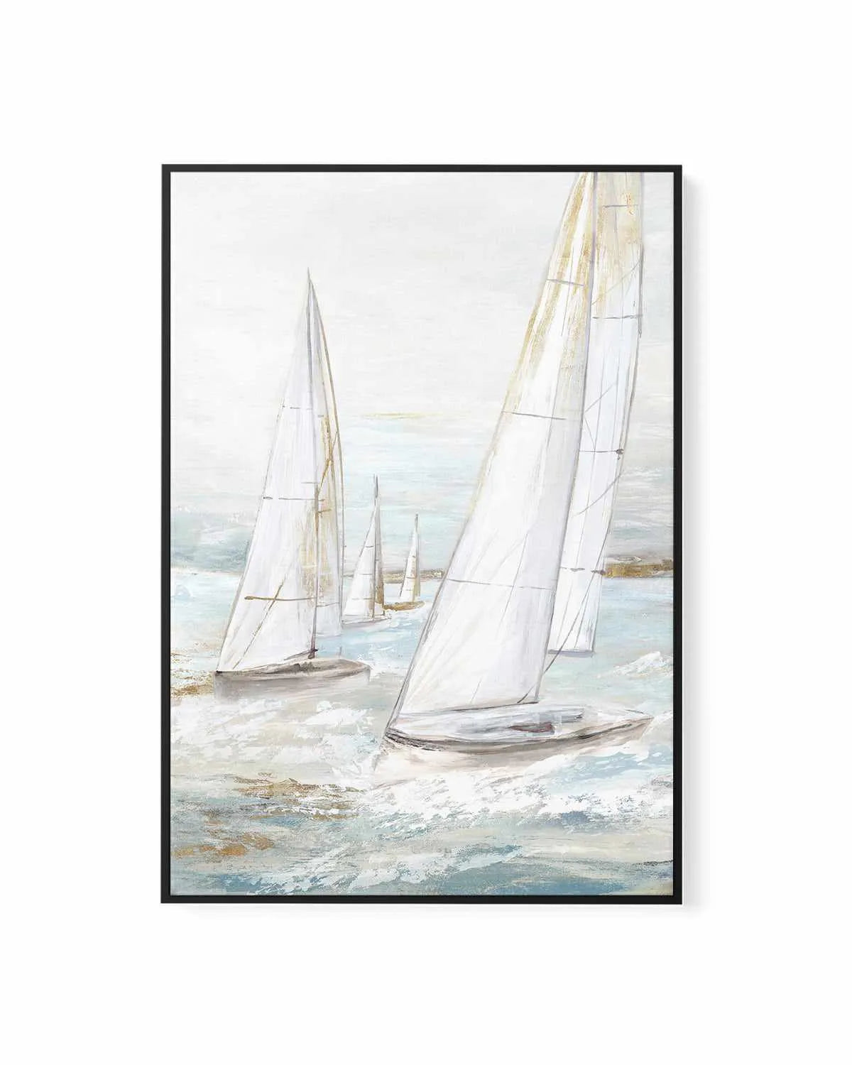 Windswept Sails II | Framed Canvas Art Print from Olive et Oriel where you can shop wallpaper and artworks online