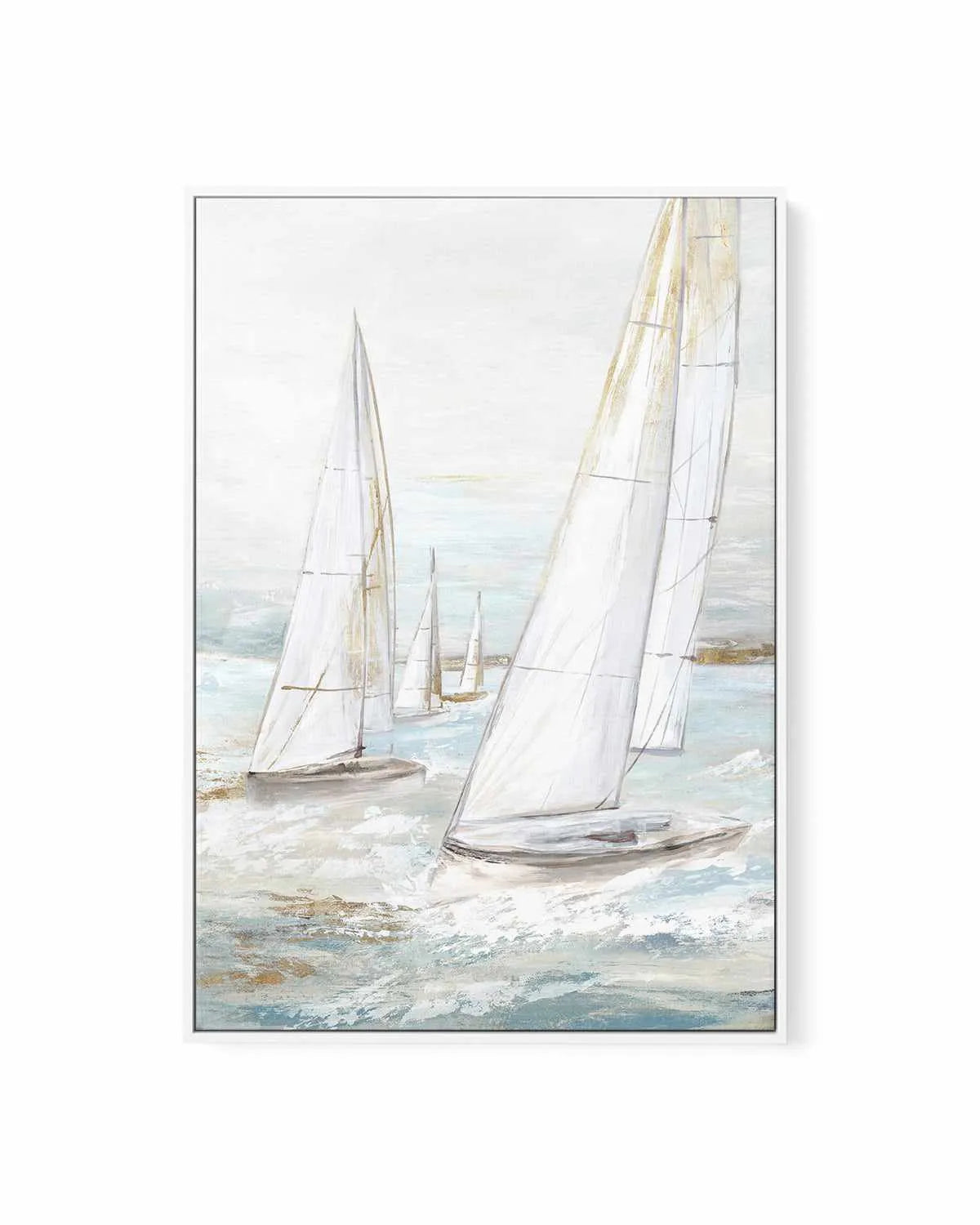 Windswept Sails II | Framed Canvas Art Print from Olive et Oriel where you can shop wallpaper and artworks online