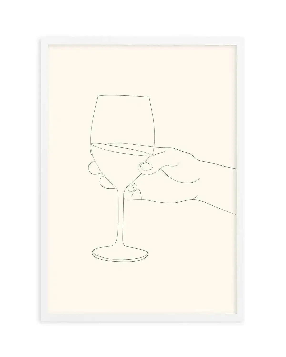 Wine Line Art II Art Print-PRINT-Olive et Oriel-Olive et Oriel-A5 | 5.8" x 8.3" | 14.8 x 21cm-White-With White Border-Buy-Australian-Art-Prints-Online-with-Olive-et-Oriel-Your-Artwork-Specialists-Austrailia-Decorate-With-Coastal-Photo-Wall-Art-Prints-From-Our-Beach-House-Artwork-Collection-Fine-Poster-and-Framed-Artwork