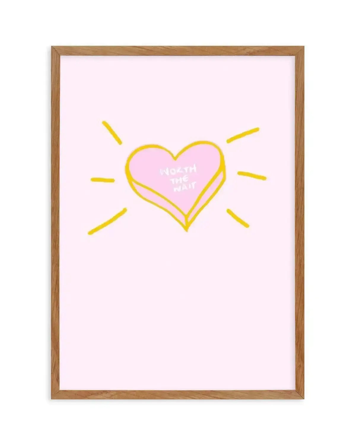 Worth The Wait | 2 Colour Options Art Print-PRINT-Olive et Oriel-Olive et Oriel-50x70 cm | 19.6" x 27.5"-Walnut-With White Border-Buy-Australian-Art-Prints-Online-with-Olive-et-Oriel-Your-Artwork-Specialists-Austrailia-Decorate-With-Coastal-Photo-Wall-Art-Prints-From-Our-Beach-House-Artwork-Collection-Fine-Poster-and-Framed-Artwork