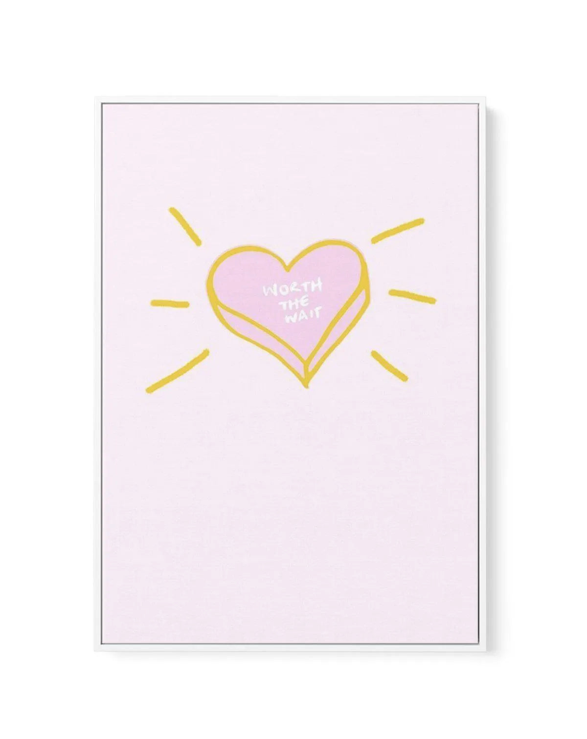 Worth The Wait | 2 Colour Options | Framed Canvas-CANVAS-You can shop wall art online with Olive et Oriel for everything from abstract art to fun kids wall art. Our beautiful modern art prints and canvas art are available from large canvas prints to wall art paintings and our proudly Australian artwork collection offers only the highest quality framed large wall art and canvas art Australia - You can buy fashion photography prints or Hampton print posters and paintings on canvas from Olive et Or