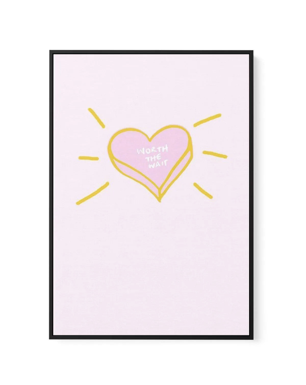 Worth The Wait | 2 Colour Options | Framed Canvas-CANVAS-You can shop wall art online with Olive et Oriel for everything from abstract art to fun kids wall art. Our beautiful modern art prints and canvas art are available from large canvas prints to wall art paintings and our proudly Australian artwork collection offers only the highest quality framed large wall art and canvas art Australia - You can buy fashion photography prints or Hampton print posters and paintings on canvas from Olive et Or