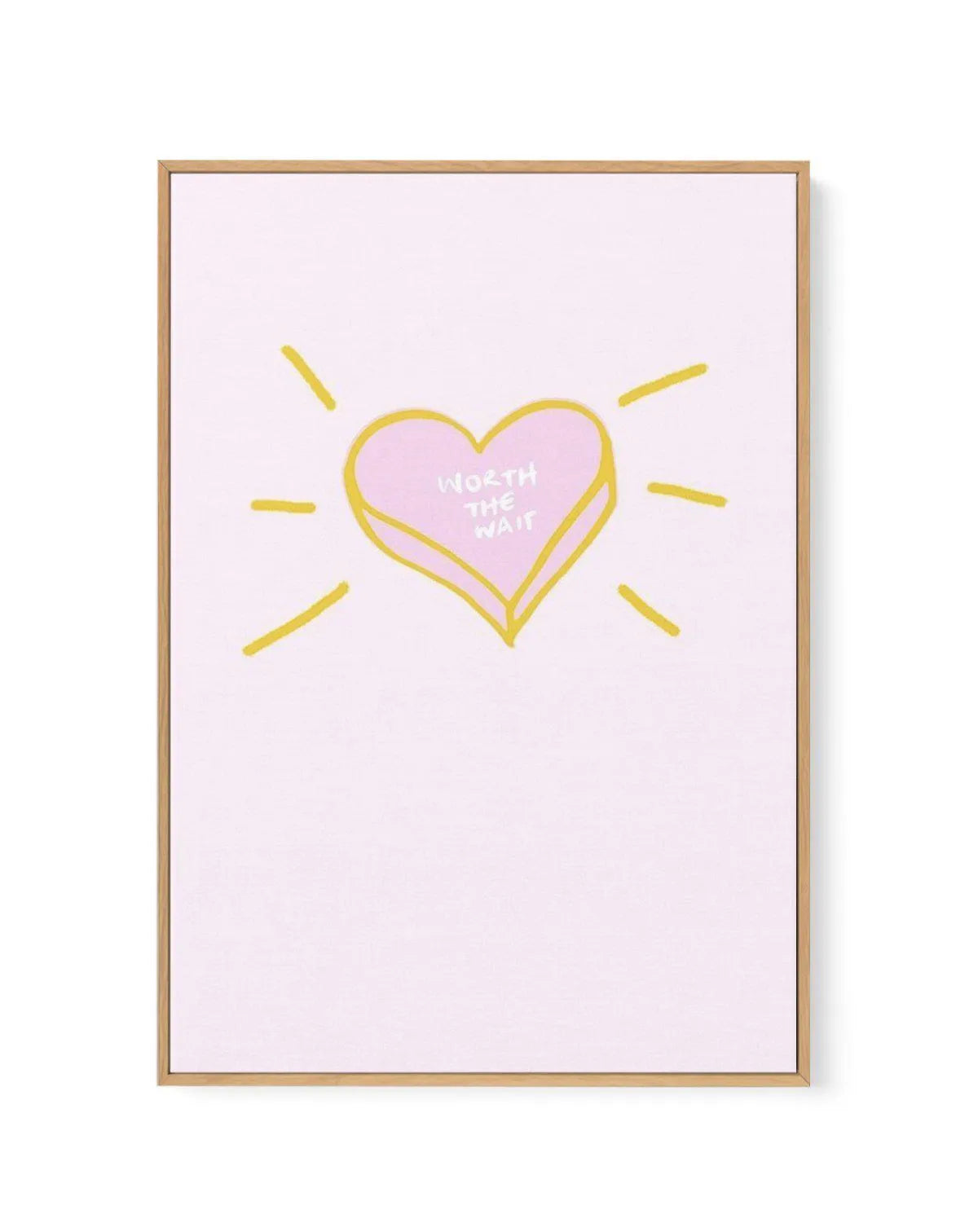 Worth The Wait | 2 Colour Options | Framed Canvas-CANVAS-You can shop wall art online with Olive et Oriel for everything from abstract art to fun kids wall art. Our beautiful modern art prints and canvas art are available from large canvas prints to wall art paintings and our proudly Australian artwork collection offers only the highest quality framed large wall art and canvas art Australia - You can buy fashion photography prints or Hampton print posters and paintings on canvas from Olive et Or