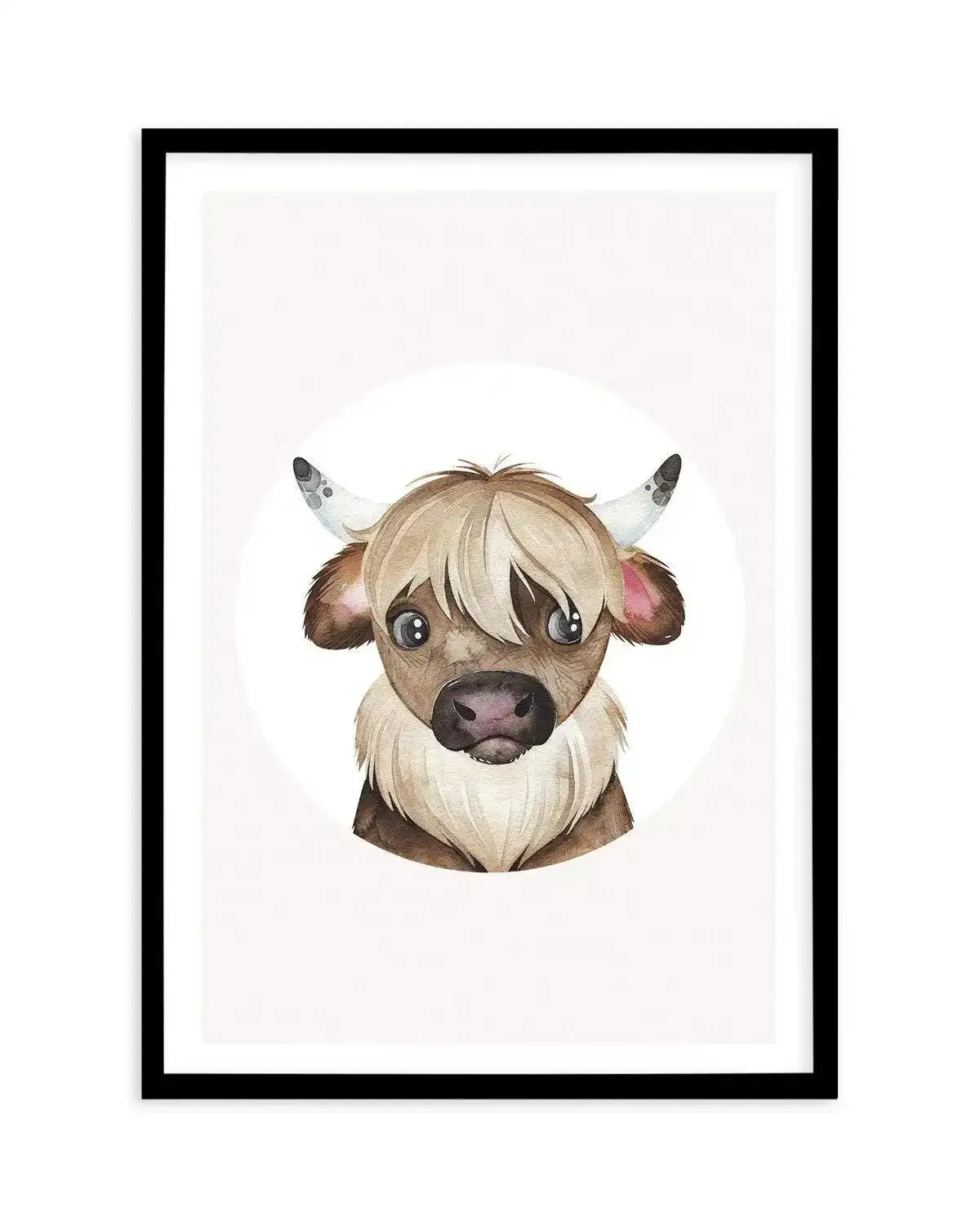 Yak Art Print-PRINT-Olive et Oriel-Olive et Oriel-A5 | 5.8" x 8.3" | 14.8 x 21cm-Black-With White Border-Buy-Australian-Art-Prints-Online-with-Olive-et-Oriel-Your-Artwork-Specialists-Austrailia-Decorate-With-Coastal-Photo-Wall-Art-Prints-From-Our-Beach-House-Artwork-Collection-Fine-Poster-and-Framed-Artwork