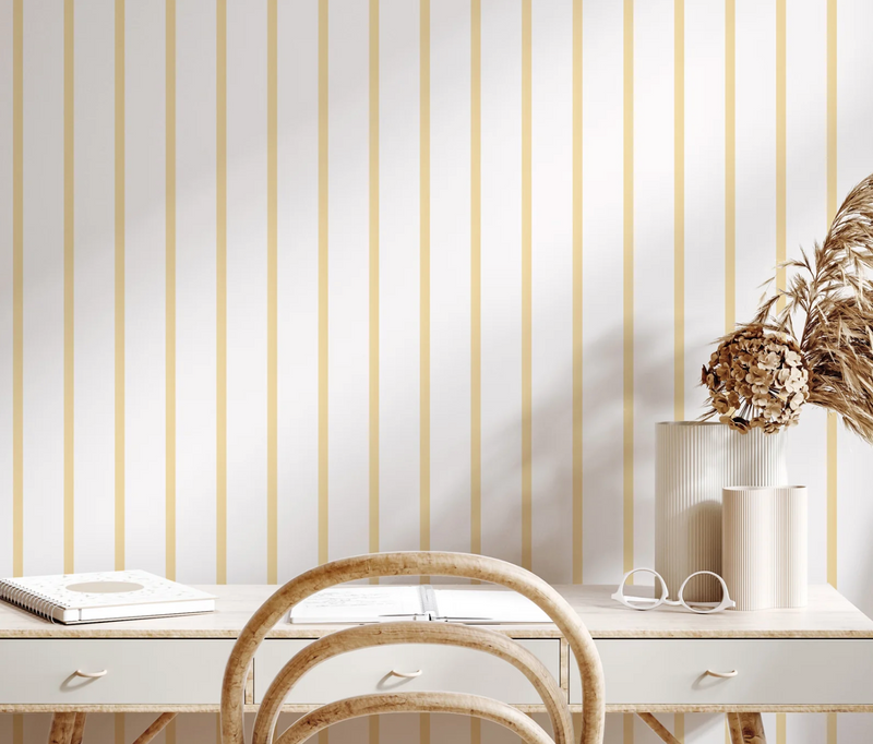 Buy Yellow Wallpaper Online with Olive et Oriel. Removable wallpaper & wall decals Australia.
