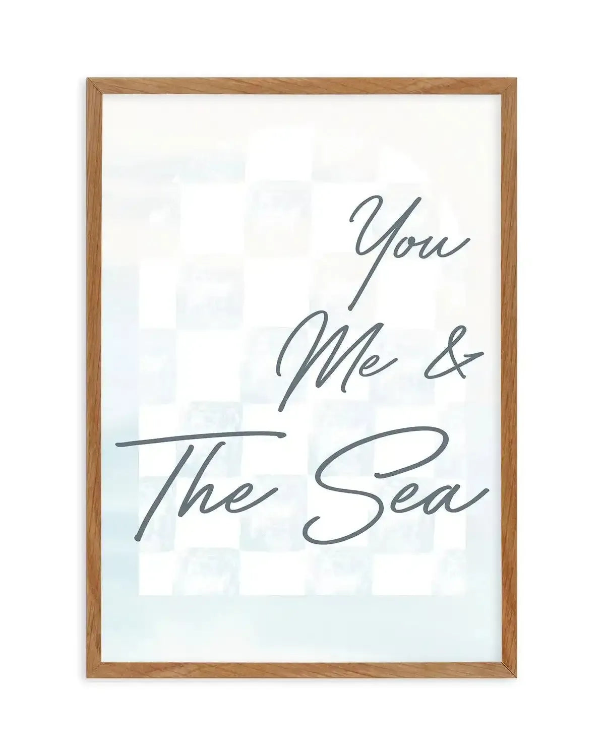 You Me & The Sea Art Print-PRINT-Olive et Oriel-Olive et Oriel-50x70 cm | 19.6" x 27.5"-Walnut-With White Border-Buy-Australian-Art-Prints-Online-with-Olive-et-Oriel-Your-Artwork-Specialists-Austrailia-Decorate-With-Coastal-Photo-Wall-Art-Prints-From-Our-Beach-House-Artwork-Collection-Fine-Poster-and-Framed-Artwork