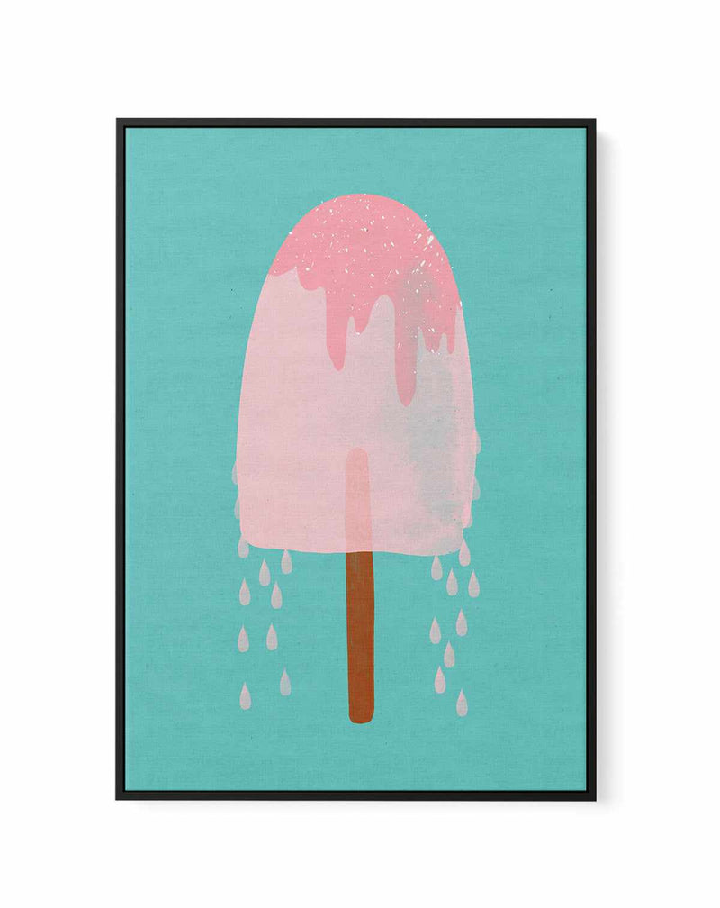 Yummy ice cream by Treechild | Framed Canvas Art Print