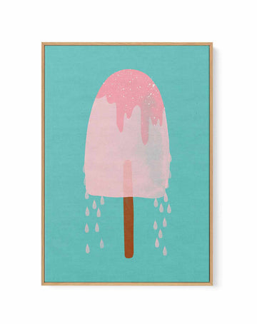 Yummy ice cream by Treechild | Framed Canvas Art Print from Olive et Oriel where you can shop wallpaper and artworks online