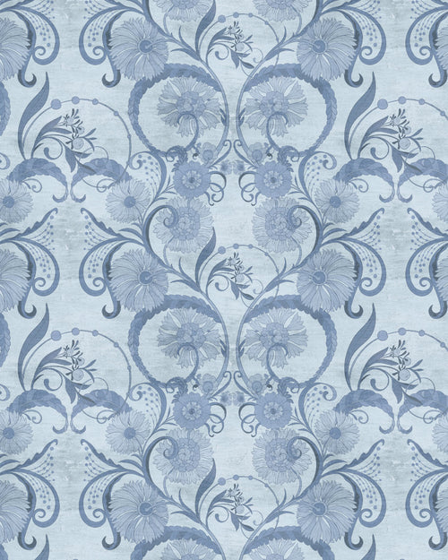 Decorative Navy Blue Wallpaper