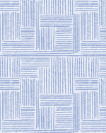 Navy Blue Lines Wallpaper