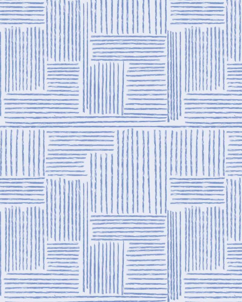Navy Blue Lines Wallpaper