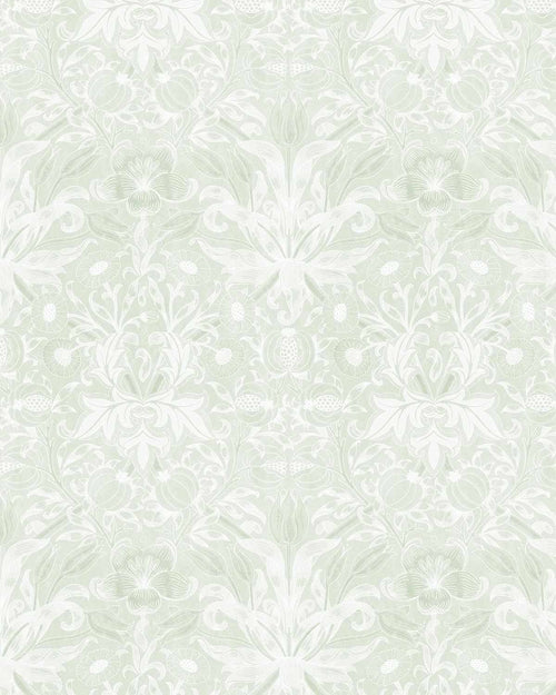Blossom Sage Green Wallpaper-Wallpaper-Buy Australian Removable Wallpaper Now Sage Green Wallpaper Peel And Stick Wallpaper Online At Olive et Oriel Custom Made Wallpapers Wall Papers Decorate Your Bedroom Living Room Kids Room or Commercial Interior