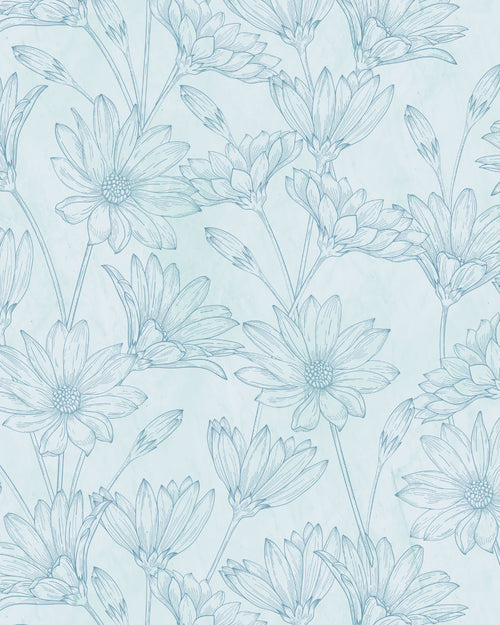 Field Flower Blue Wallpaper