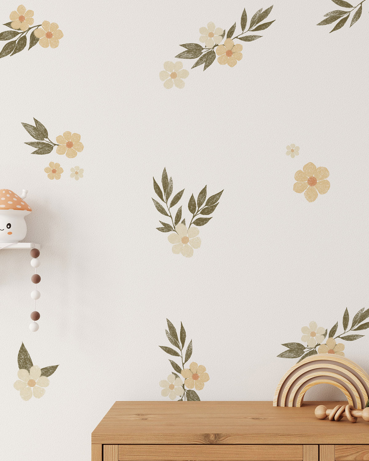 Sketched Daisies Decal Set