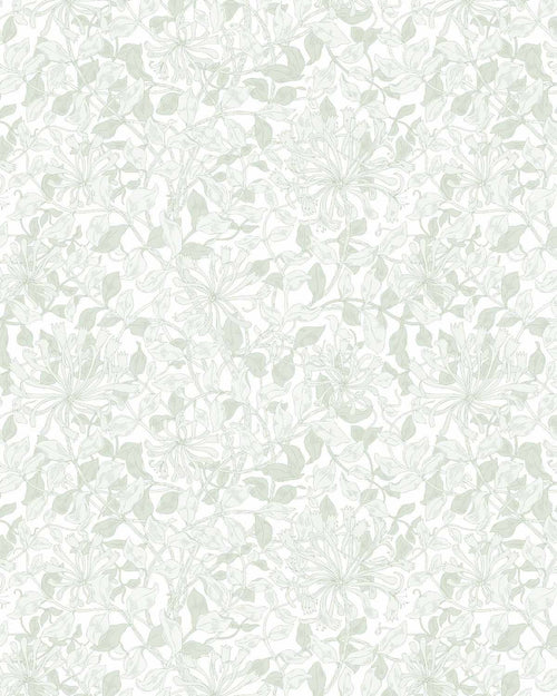 Leafy Layers Sage Green Wallpaper