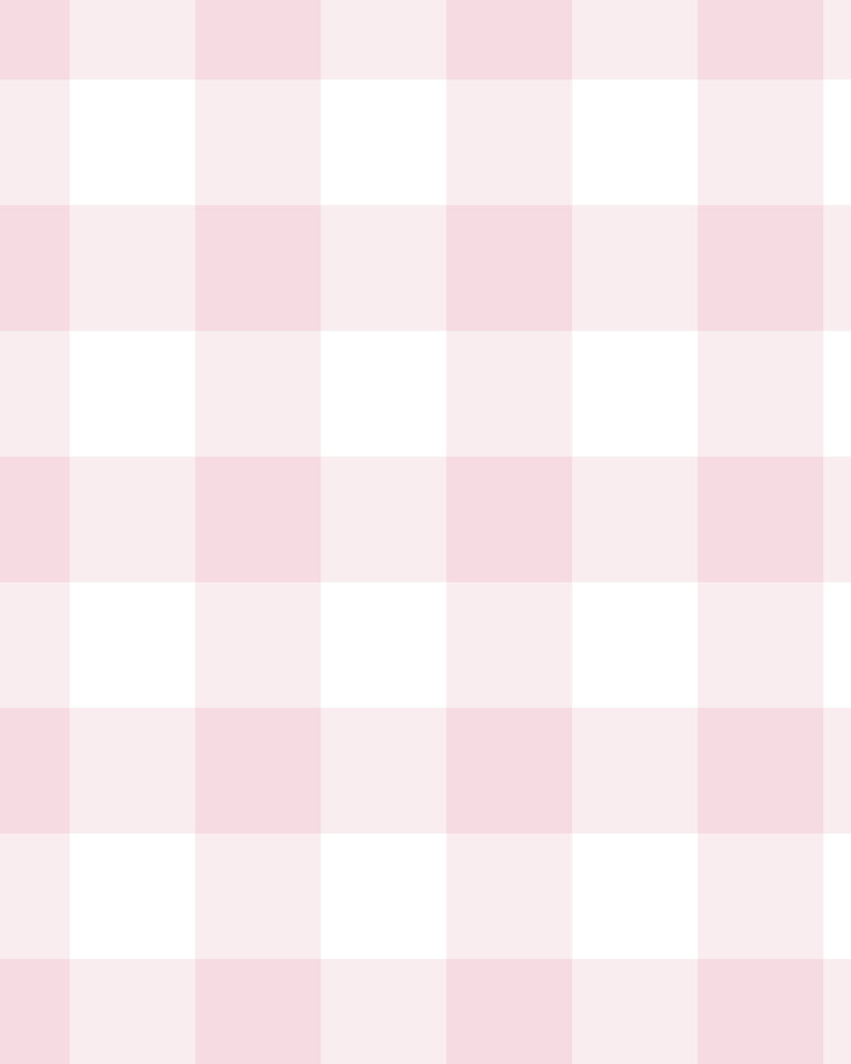 Medium Gingham Check Light Pink Wallpaper