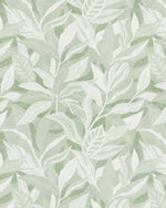 Luxe Leaf Sage Green Wallpaper