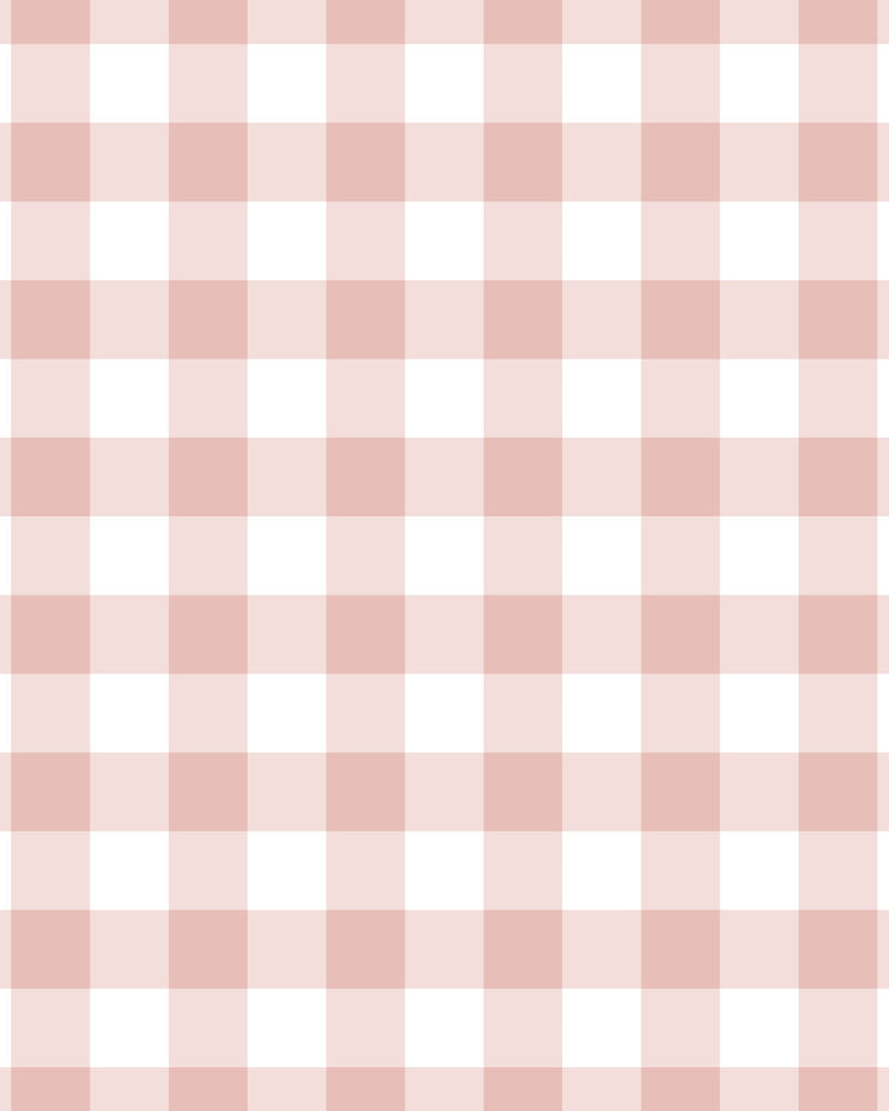 Small Gingham Check Rose Pink Wallpaper