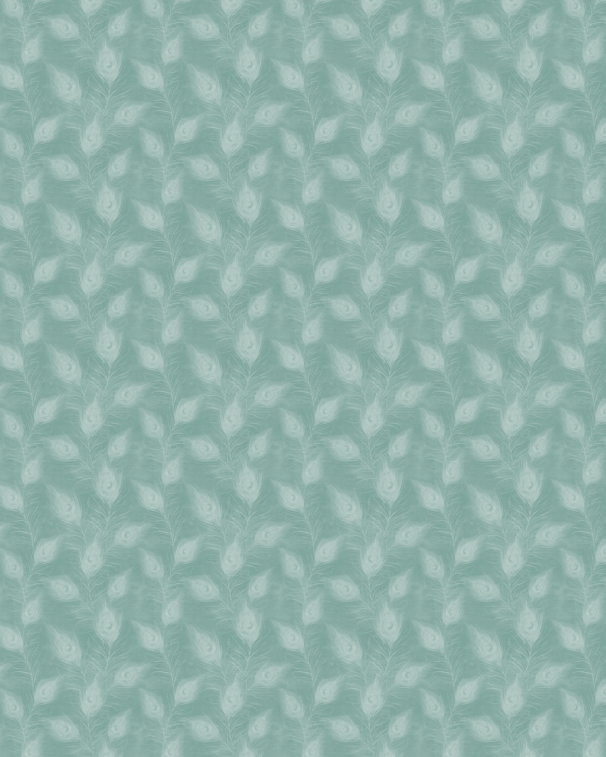 Luxe Feathers Emerald Green Wallpaper