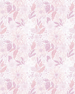 Botanical Sketch Pink Wallpaper