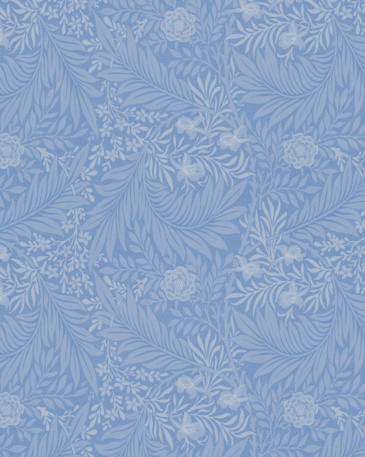 Garden Provence Navy Blue Wallpaper