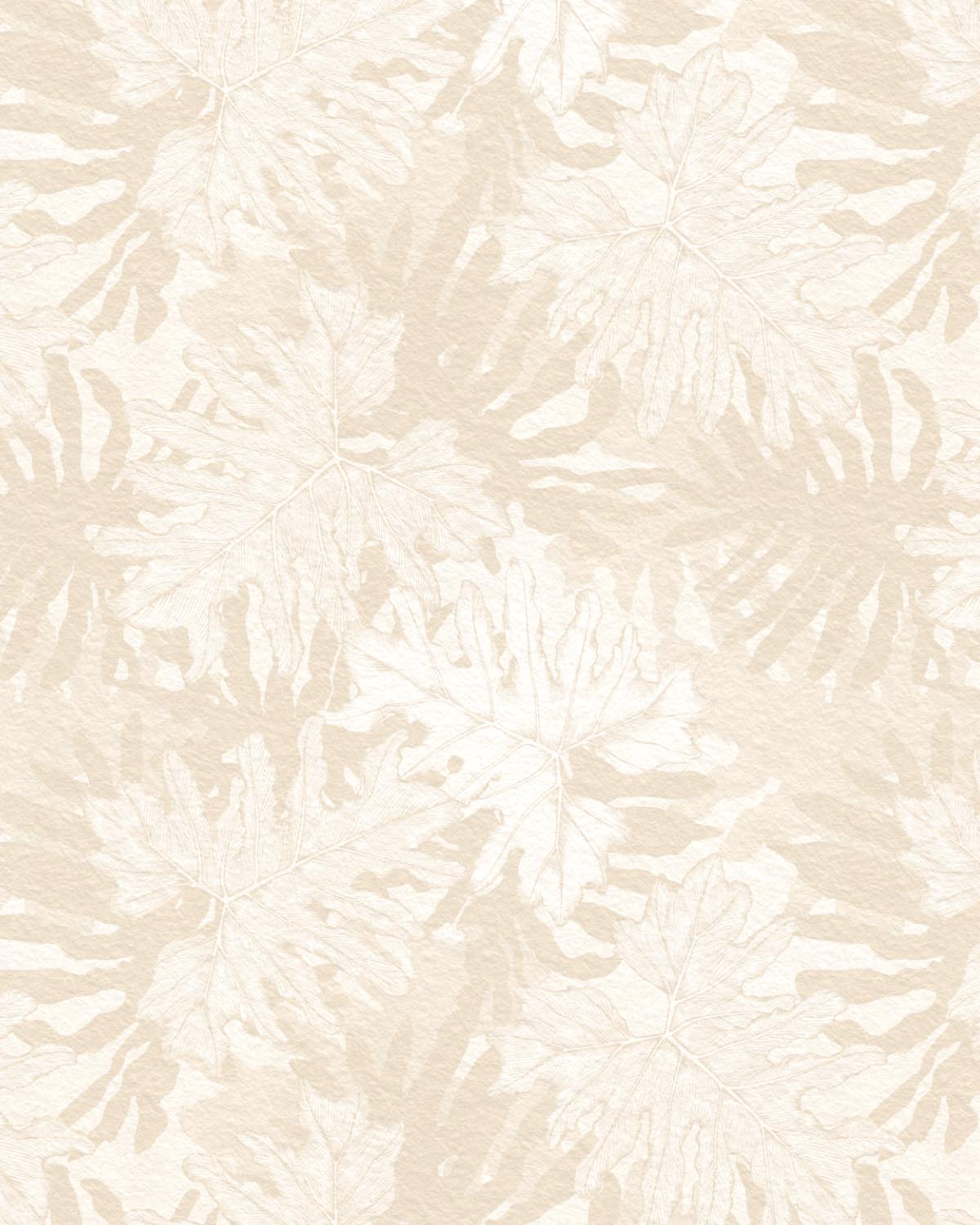 Shady Palms Beige Wallpaper