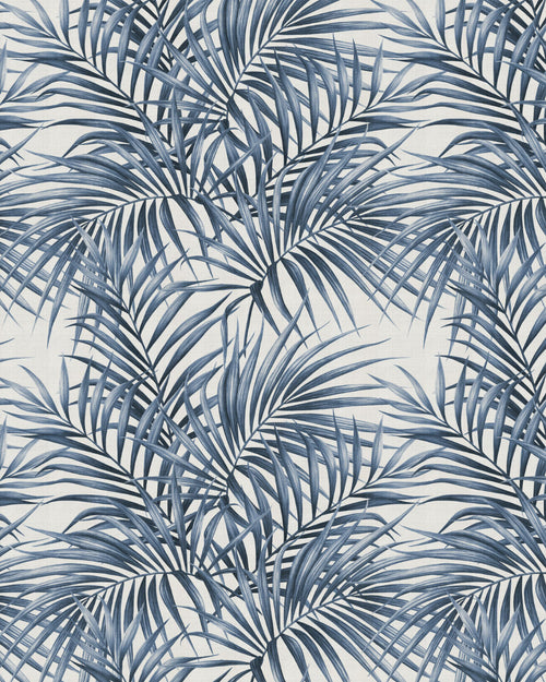 Alfresco Palm Navy Blue Wallpaper