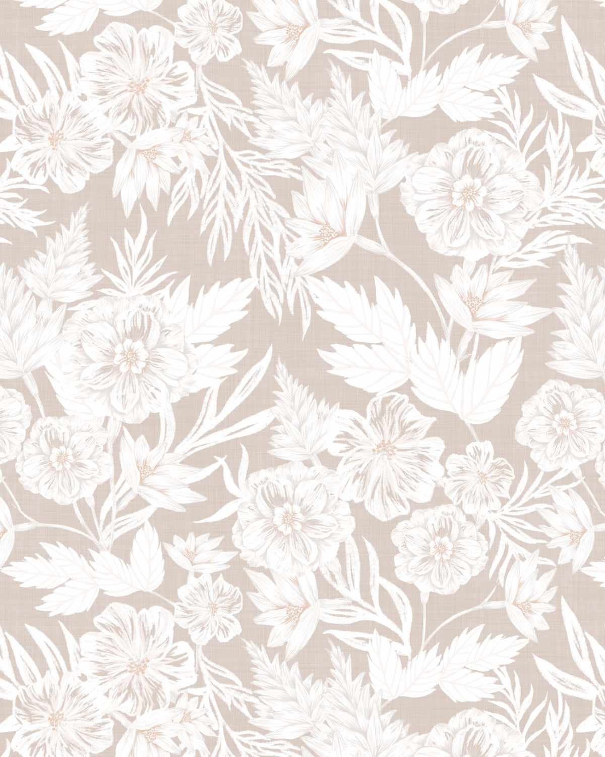 Regency Floral in Sahara Wallpaper