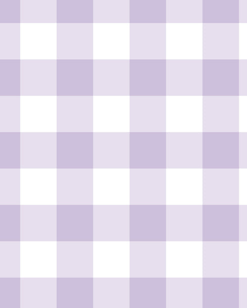 Medium Gingham Check Lilac Wallpaper