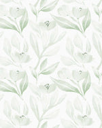 Field Of Tulips Sage Green Wallpaper-Wallpaper-Buy Australian Removable Wallpaper Now Sage Green Wallpaper Peel And Stick Wallpaper Online At Olive et Oriel Custom Made Wallpapers Wall Papers Decorate Your Bedroom Living Room Kids Room or Commercial Interior