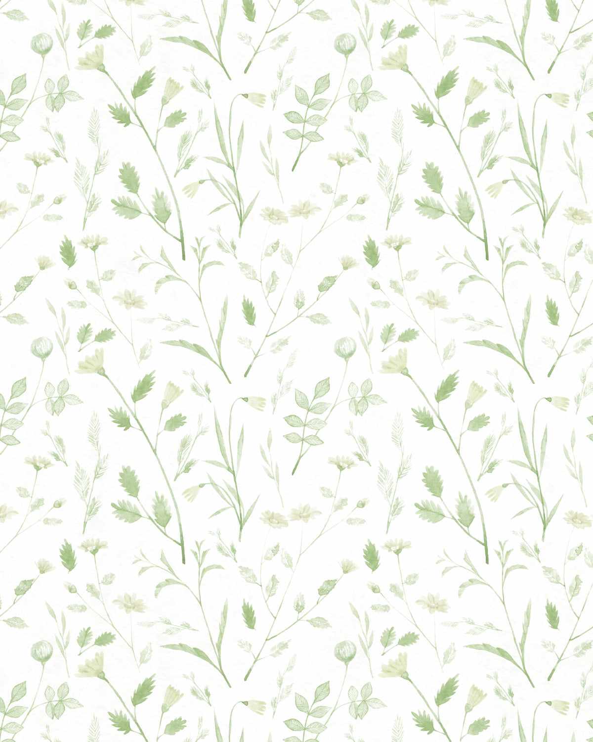 Stem Sage Green Wallpaper