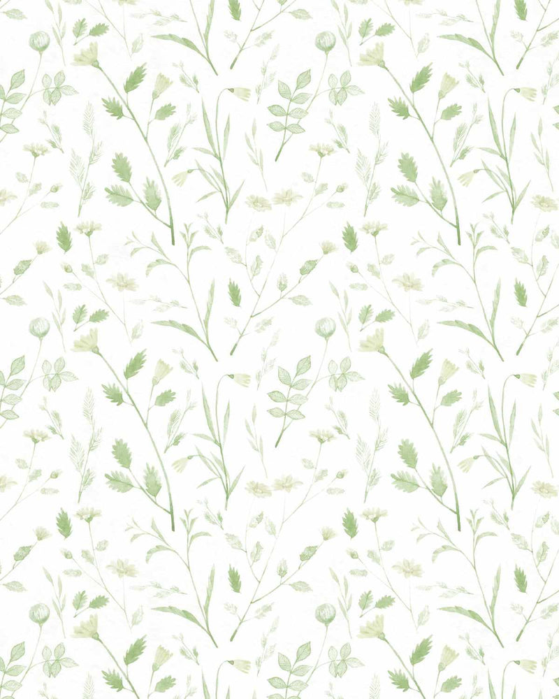 Stem Sage Green Wallpaper