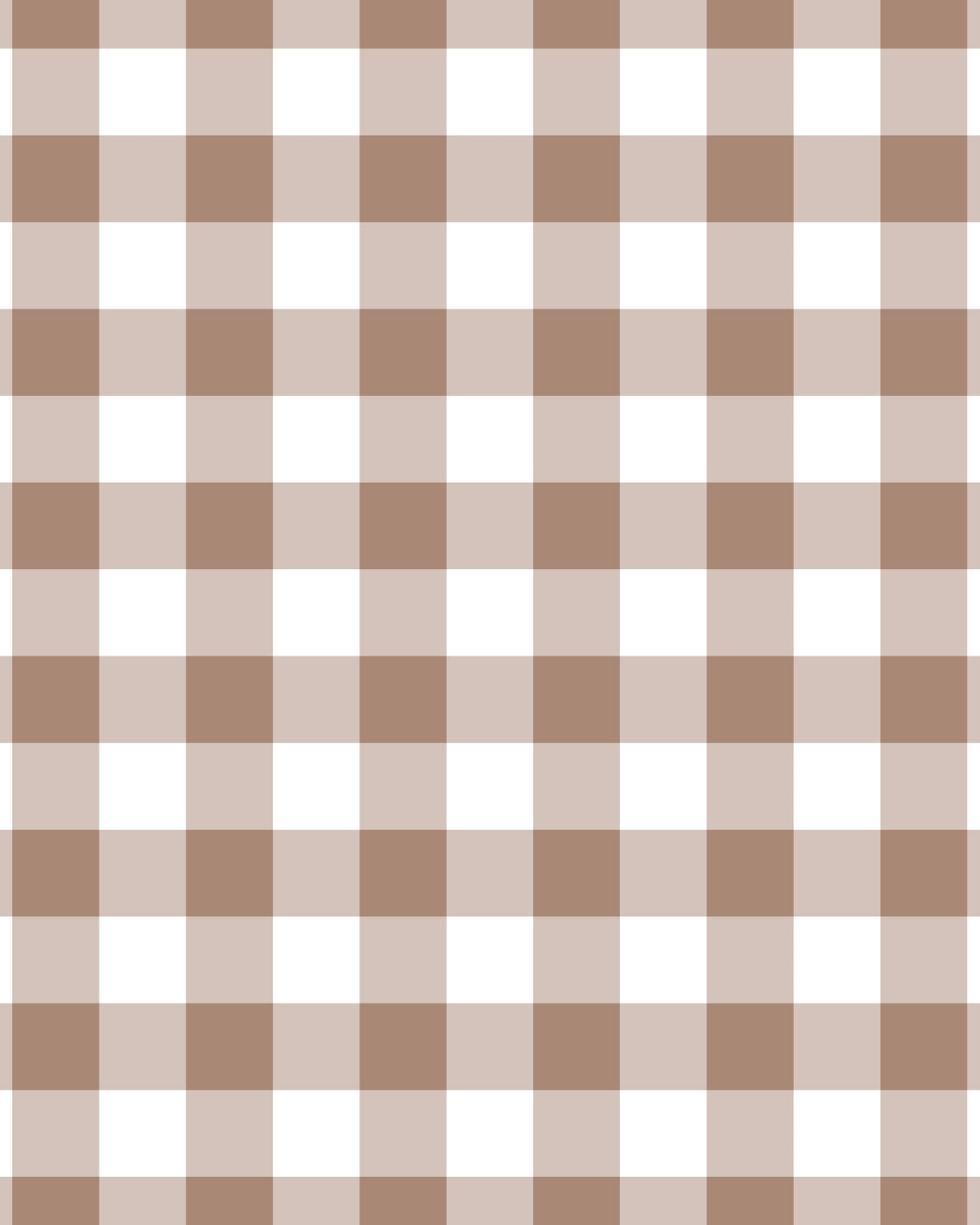 Small Gingham Check Chocolate Brown Wallpaper