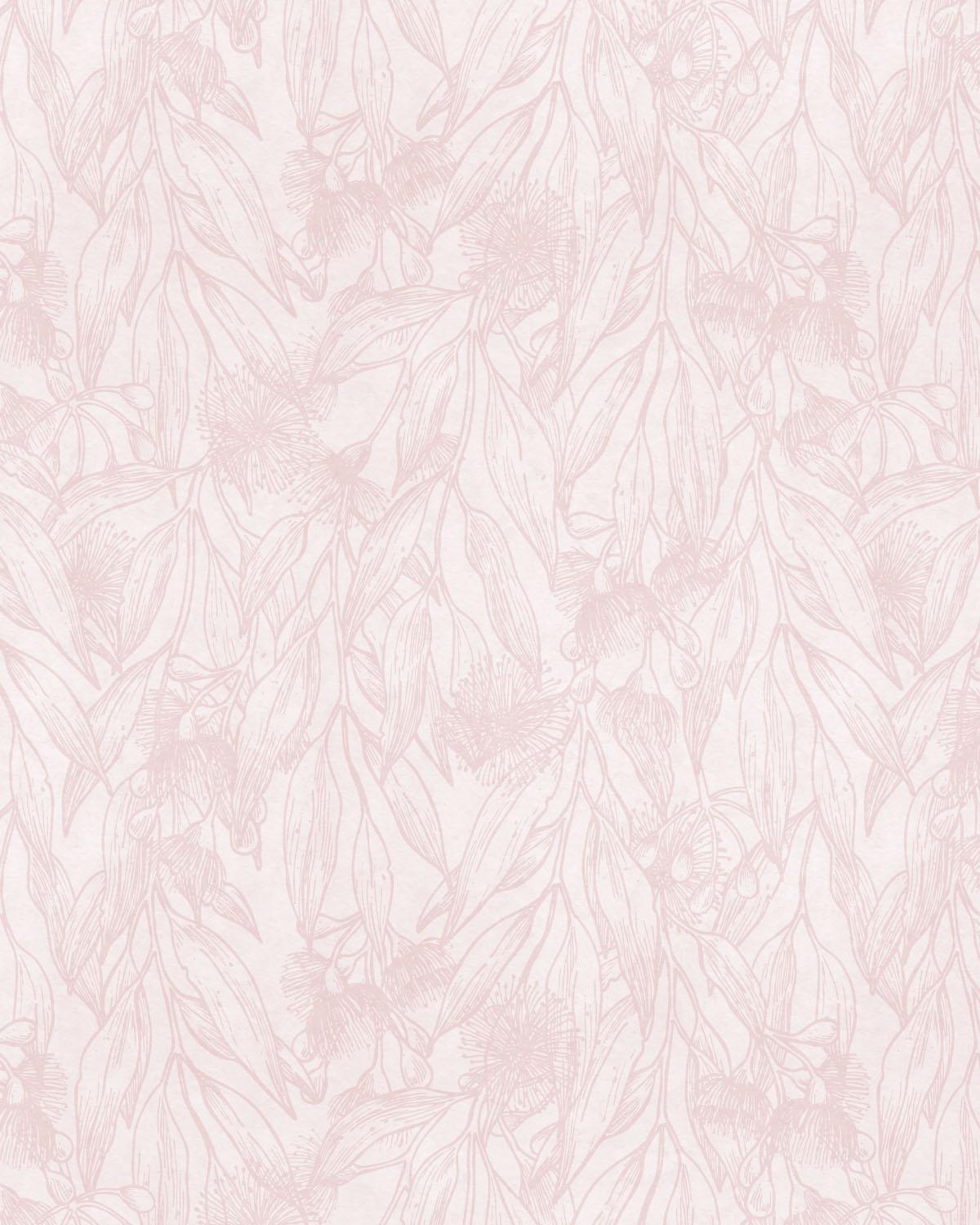 Flowering Gum Pink Wallpaper